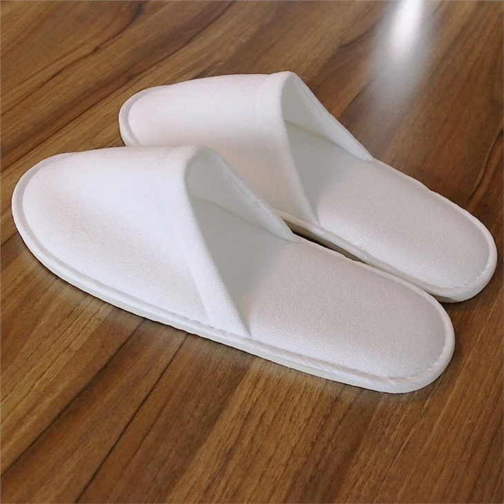 Coral Velvet Hotel Slippers