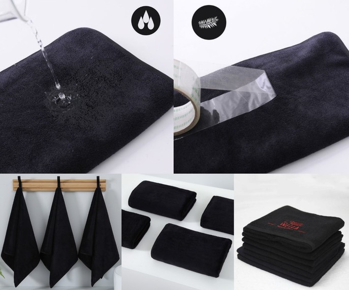 Black Towel For Salon Black Towel For Salon